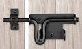 Slide Bolt Gate Latch, Heavy Duty Slide Latches | Thickened Steel, Black Powder Coated; Padlock Hole for Extra Security; for Wood Fence, Barn, Shed, Garden Gates - size: 1 Pack