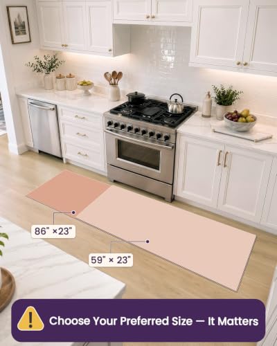 DEXI Kitchen Floor Mats Cushioned Anti Fatigue Runner Rug, 23x86 Brown | Waterproof,Soft and comfrt memory Foam,Easy Care,Vintage Style,Front Sink Laundry Office - color: Mottled Brown, size: 86"l X 23"w X 0.4"th