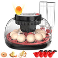 12 Egg Incubator with Auto Turner, Built-in Candler & Humidity Display | Suitable for Hatching Chicken Duck Quail Bird - size: 12 Egg