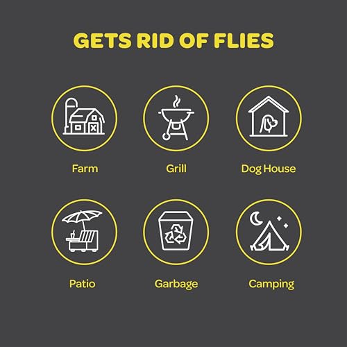 Outdoor Fly Trap Fly Traps with Dissolvable Non-Toxic Bait - Fly Repellent for Outdoor Use Only - Controls Flies for Patios, Barns, Ranches Etc. Hanging Fly Traps with Tie Included - size: 1 Pk
