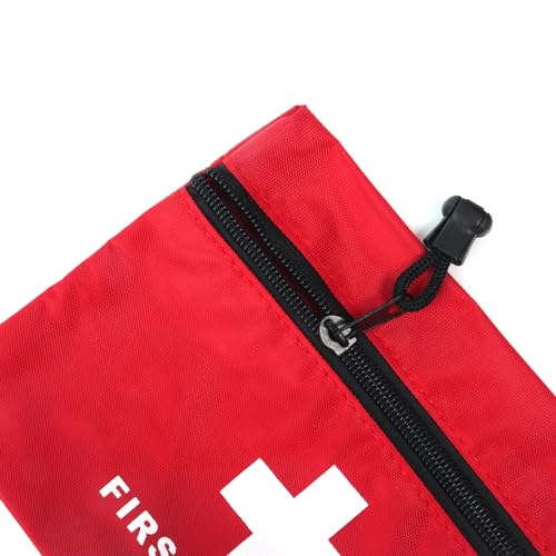 Red First Aid Bag Empty First Aid Kit Empty Waterproof First Aid Pouch Small Mini for First Aid Kits Pack Emergency Hiking Backpacking Camping Travel Car Cycling (Red, 6x4.3Inch) - color: Red, size: 5.9x4.3 Inch (Pack of 1)