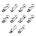 10pcs 304 Stainless Steel Wire Rope Clip M5 Poly Rope Connector Wires Splicer Connector Polyethylene Cord Connectors for Electric Fences