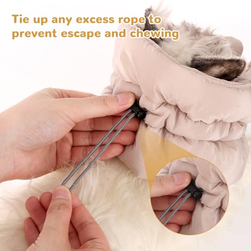 BOXOB Adjustable Lightweight Waterproof Recovery Collar | Soft for Cats & Dogs Kitten Cone to Stop Licking After Surgery - Prevents Licking Wounds (S, Khaki) - color: Khaki
