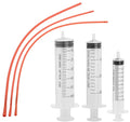 Pet Feeding Supplies Kit-3 Pack Red Rubber Feeding Tube(8Fr, 10Fr, 14Fr) With 3 Pack 10/30/60 Ml Syringes For Lamb,Goat,Sheep,Puppy,Kitten Whelping Feeding Watering