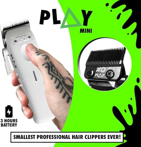 TPOB Mini Play Professional Hair Clippers (White) - color: White