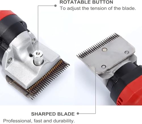 Horse Clippers Replacement Blades, Professional Stainless Steel Clipper Blades, Detachable Universal Blades, 35-Teeth