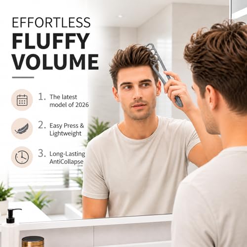 Texture Styling Comb, Wide Tooth Daily Grooming Comb, Professional Hair Styling Tool for Men and Women, Grey (1 Pack)