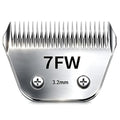 Detachable Pet Clipper Wide Blades Dog Grooming Clipper Replacement Ceramic Blades, Compatible with Andis, Wahl, Oster(Size 7FW,Cut Length 3.2mm) - size: 7FW (3.2mm)