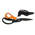 Fiskars 9" 7-in-1 Heavy-Duty Garden Scissors Multi-Tool with Sheath | Take-Apart Shears with Power Notch, Wire & Twine Cutter, Pointed Awl Tip, Bottle Opener, Sheath with Tape Cutter & Sharpener - style: Scissors