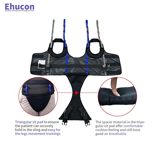 Patient Walking Sling for Standing Exercise,Lift Walking Sling Standing Aids for Patient Ambulation Training -Safety Loading Weight 550 Lbs (Large-Pack of 1) - size: Large-Pack of 1