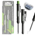 Tracer 2.8mm Carpenters Pencil Deep Hole Construction Pencil | Site Holster and Pencil Sharpener Carpenter Pencils Mark Up to 5.7 Inches Woodworking Pencil - Lapiz de Construccion - style: Pencil