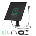 6W Solar Panel for Automatic Chicken Coop Door Compatible with Chicken Coop Door with DC/USB-C Port, Built-in 8000mAh Battery, with 9.8ft DC Cable & DC to USB-C Adapter Cable, IP65 Weatherproof