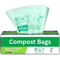 Compost Bags, Compostable Trash Bags 2.6 Gallon Compostable Bags 100 Count Small Compost Bags for Countertop bin Extra Thick 0.71 Mil. ASTM D6400 Certified By BPI and TÜV AUSTRIA - size: 100 Count (Pack of 1), style: 2.6 Gallon