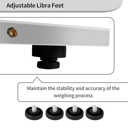 Digital Livestock Scale 660Lbs x 0.2Lbs,21'' x 17'' Veterinary Scale Pet Vet Scale Stainless Steel Platform Animal Scale,Electronic Postal Scale, Industrial Floor Scale