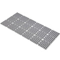 Non Slip Shower Mat for Bathtub with Strong Suction Cups | Quick-Dry Drain holes. Firm Yet Elastic Surface Massages Feet, Boosts flow. Sticks to wall to dry, folds, 31.5"x15.6" Gray - color: Gray, size: 31.5" x 15.6" (Rectangular)