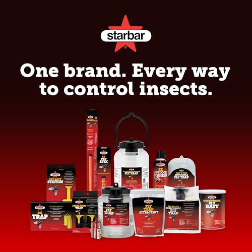 Starbar EZ Fly Stik Fly Trap Sticks, 6-Pack, 8-Inch, Insecticide-Free