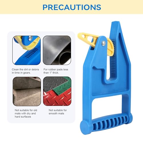 Heavy Duty Stall Mat Gripper, Pair of 2 | Mat Mover Tool for Horse Stalls, Gym, Barn, and Trailer