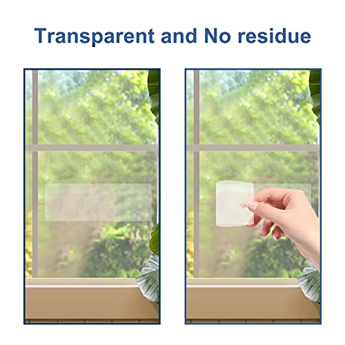 Dichroma 50 Pack Sticky Window Fly Traps Indoor Fly Paper Stickers Clear | Fly Strips for Window Fruit Fly Gnat Trap