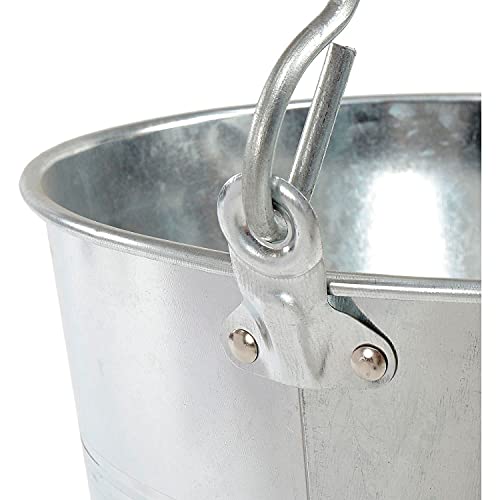 Little Giant® Galvanized Dairy Pail | Metal Bucket | Utility Bucket with Handle | Gardening & Farming Bucket | 14 Quart - size: 14 Quarts