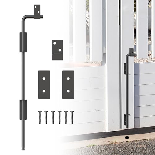 36" Heavy Duty Cane Bolt Gate Drop Rod with Upgraded Design, Square Gate Drop Rod for Wood PVC Vinyl Metal Yard Gate Latch-1 Pack - size: 36 Inch-1 Pack