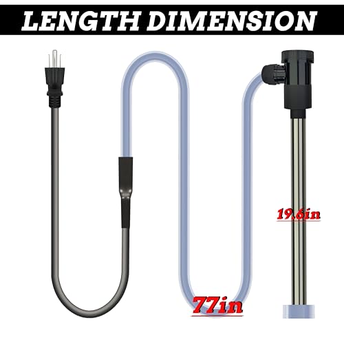 3500W 240V Immersion Water Heater with WiFi Timer & Temp Control – Portable Submersible Heater for Hot Tub, Baptistry, Inflatable Pool, Baptismal Pool, Spa, Above-Ground Pool & Bathtub