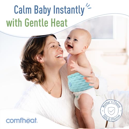 Colic and Gas Relief for Newborns, Flaxseed Heated Tummy Wrap | Infants Baby Swaddling Belt with Soothing Warmth, Natural Relief for Upset Stomach in Babies Toddlers, 0-3 Years (Blue) - color: Blue