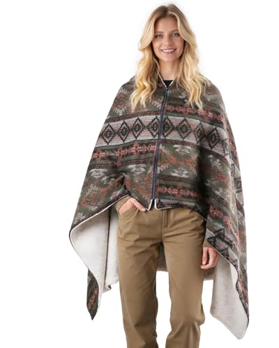 Heated Wearable Blanket, Faux Cashmere Electric Throw with 3 Heating Levels, Type-C Powered, Southwestern Pattern, 40x65 Inches (Green(Thick)) - color: Green(thick)