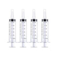 4 Pack 60ml Syringe for Liquid Without Needle,Syringe with Cap,Individually Wrapped,Measurement for Scientific Labs,Measuring Liquids,Pet Feeding,Oil or Glue Applicator (A 4 Pack 60ml) Straight Mouth - size: A 4 Pack 60ml