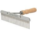 Weaver Livestock Blunt Tooth Fluffer Comb XL with Wood Handle