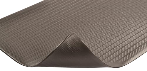 NoTrax 410 Airug® 2' x 3' x 3/8" Anti Fatigue Mat - color: Black, size: 36"L x 24"W x 0.4"Th, style: Ribbed Surface