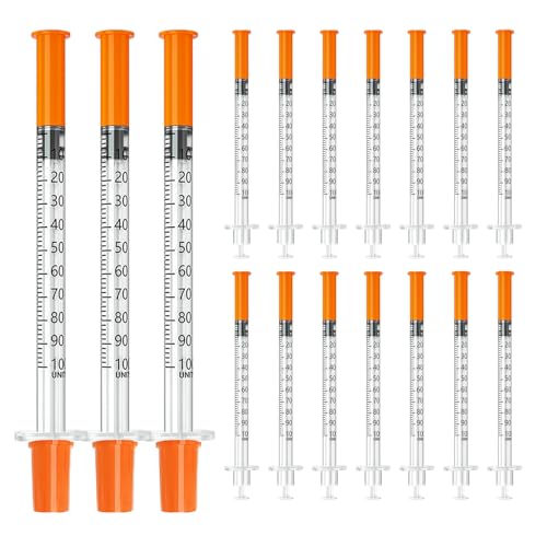 1ml/cc Syrings 29G 5/16" (8mm), Individually Wrapped, Box of 100 - size: 1ml 29G 5/16 Inch