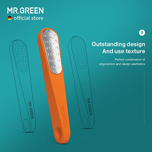 MR.GREEN Foot File Double Sided Callus Remover for Dead Skin Professional Pedicure Tools Callous Scraper Foot Sander Heel Filer (White) - color: White