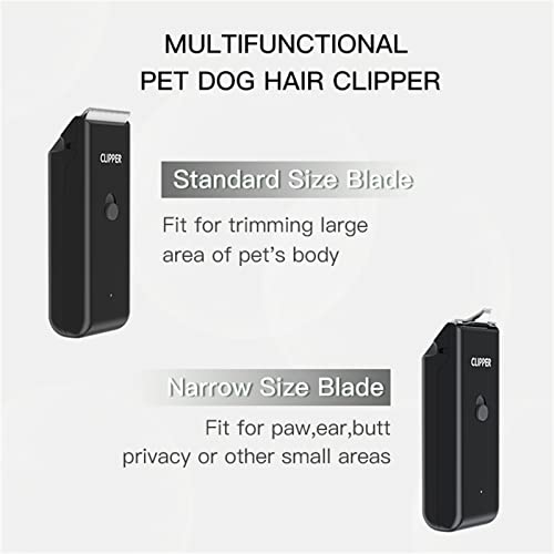 2-in-1 Professional Dog Grooming Kit - Low Noise, Waterproof, USB Rechargeable, and Safe Ceramic Blade - Gift for Dogs and Cats (Black) - color: Map005-black