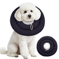 IDOMIK Dog Recovery Collar, Waterproof Soft Dog Cone After Surgery | Comfy Protective Elizabethan Collar Alternative for Dogs Cats, Adjustable Pet Neck Donut Cone Anti-Licking Wounds,Grey,M - color: Grey, size: M