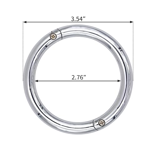 Longtor Bull Nose Ring, Carbon Steel, Rustproof, Secure Lock (2.76″) | Heavy duty for cattle/livestock. Easy insert & secure lock. Rustproof steel. Farmer/vet essential. - size: 2.76″