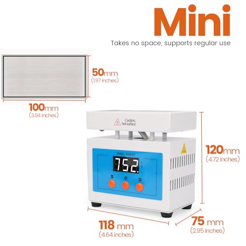 946D IV Mini Soldering Hot Plate 180W 100X50mm with Aluminum Soldering Board Preheater for SMD Hot Air Reflow