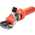 1200W Sheep Shears Clippers, 2800RPM Adjustable Electric Sheep Shear, Heavy Duty Livestock Haircut, Professional Thick Coat Shearing Clippers for Alpacas, Sheep, Goat, 2 Blades, Red