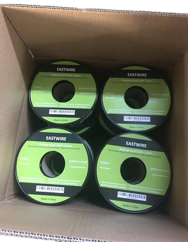 1.6mm 164ft Direct Burial Electric Fence Double Insulated Wire | Electric Fence Double Insulated Underground Hard Cable 50meters - size: 50meters/164ft, style: 1.6mm