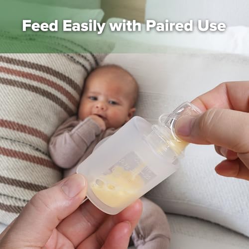 haakaa Colostrum Collector Kit 2ml/6pcs & Lidded Feeding Cup 25ml | World-first design, 3-in-1 Collector, Safe food-grade silicone-BPA Free, Ready-to-use pack,Replace disposable syringes - size: 6 Count (Pack of 1)-2ml + Feeding Cup