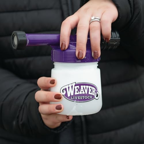 Weaver Livestock Mini Foamer for Cleaning Horses, Goats, Sheep, Swine or Dogs Includes Container with lid and Spray Nozzle with Easy On/Off