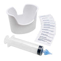 Acu-Life Ear Wax Cleaner Kit with Syringe, Basin & 10 Saline Packs | Tri-Stream Tip Supports Effective Rinsing, Includes Basin & Pre-Measured Packs For Simple Routine Use, Easy Handling Design - style: 10 Saline Packs, Syringe & Basin