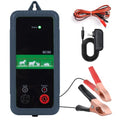 5Miles/ 8KM Electric Fence Charger, 1J Energy Output 10KV Voltage, AC DC Electric Fence Charger for Preventing Wild Animals Intruding Great for Gardens, Poultry, ‌Front Yard