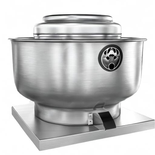 Restaurant Canopy Hood Grease Rated Exhaust Fan- Food Truck High-Speed Direct Drive Centrifugal Upblast Exhaust Fan 0.5HP 110 Volt Single Phase Motor 1900-2600 CFM - size: 0.5HP