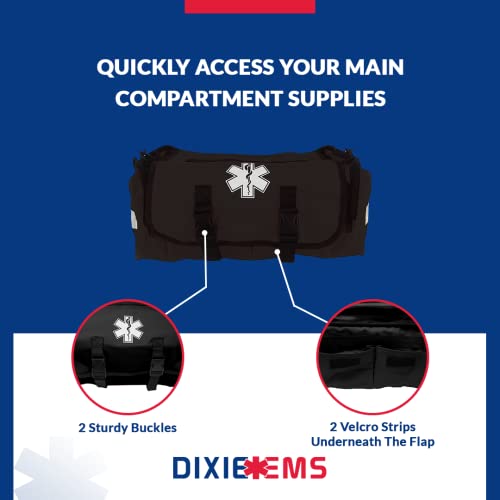 Dixigear First Responder On Call Trauma Bag W/Reflectors - Black - color: Black