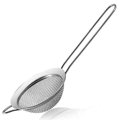Anaeat Fine Mesh Strainers - Premium Stainless Steel Colander Sieve Sifters, with Durable Mesh and Sturdy Handle, Excellent for Sifting Dry ingredients, Flour, Pastas, Rice, Tea (2.8"） - color: 2.8" Diameter