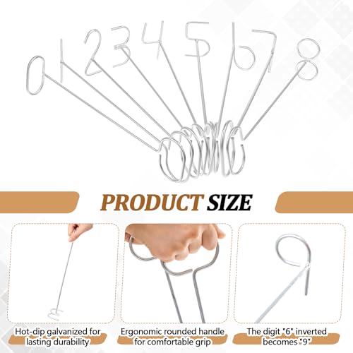 Shimeyao Paint Branding Irons for Livestock Marker Pig Cattle Cow Sheep Numbers 0-8 for Livestock Marking Accessories Lab Research