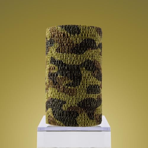 OVIK Health PowerFlex Equine – Extra Strong Self-Adhering Bandage Wrap – Wound Care, Compression & Support Bandage for Horses, Cows & Dogs – Woodland Camo, 4 inch, 4 Rolls (Resealable Case) - color: Camo