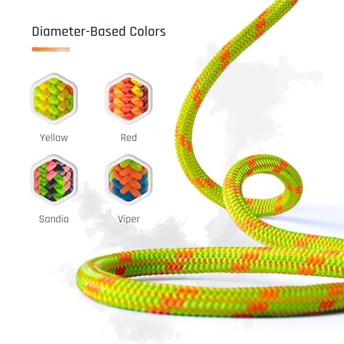24-Strand 11.8 mm Arborist-Pro™ Rope – High Tensile Strength – Lightweight – Made in USA - color: Red, size: 200 ft