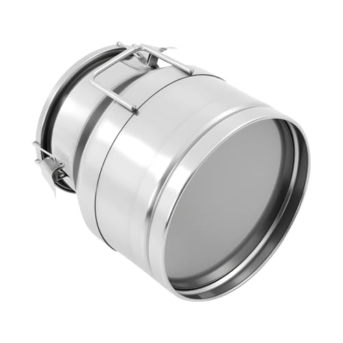20L/5.25Gallon Stainless Steel Milk Can - Heavy Duty Milk Jug Bucket with Ergonomic Handle and Tight Lid, SS Liquid Solid Container, Non-Slip Base, Seamless Design, Simply Rinse for Clean - size: 20L/5.25Gallon