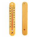 Large 10.5 Inch Vertical Wooden Thermometer | Indoor & Outdoor Use, -20°F to 120°F/-30°C to 50°C, Battery-Free, Weatherproof, Easy to Read & Ready to Hang